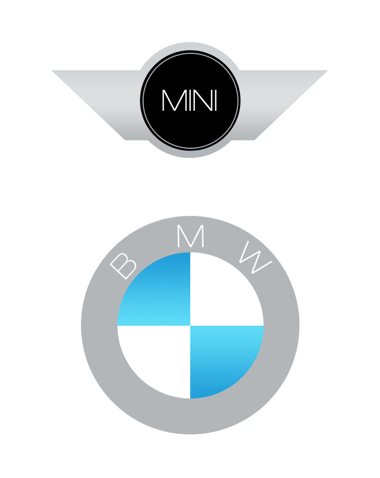 BMW Logo im Ive Style von Davina von Sobbe-Grimberg