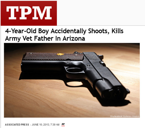 AP - 4-Year-Old Boy Accidentally Shoots, Kills Army Vet Father In Arizona