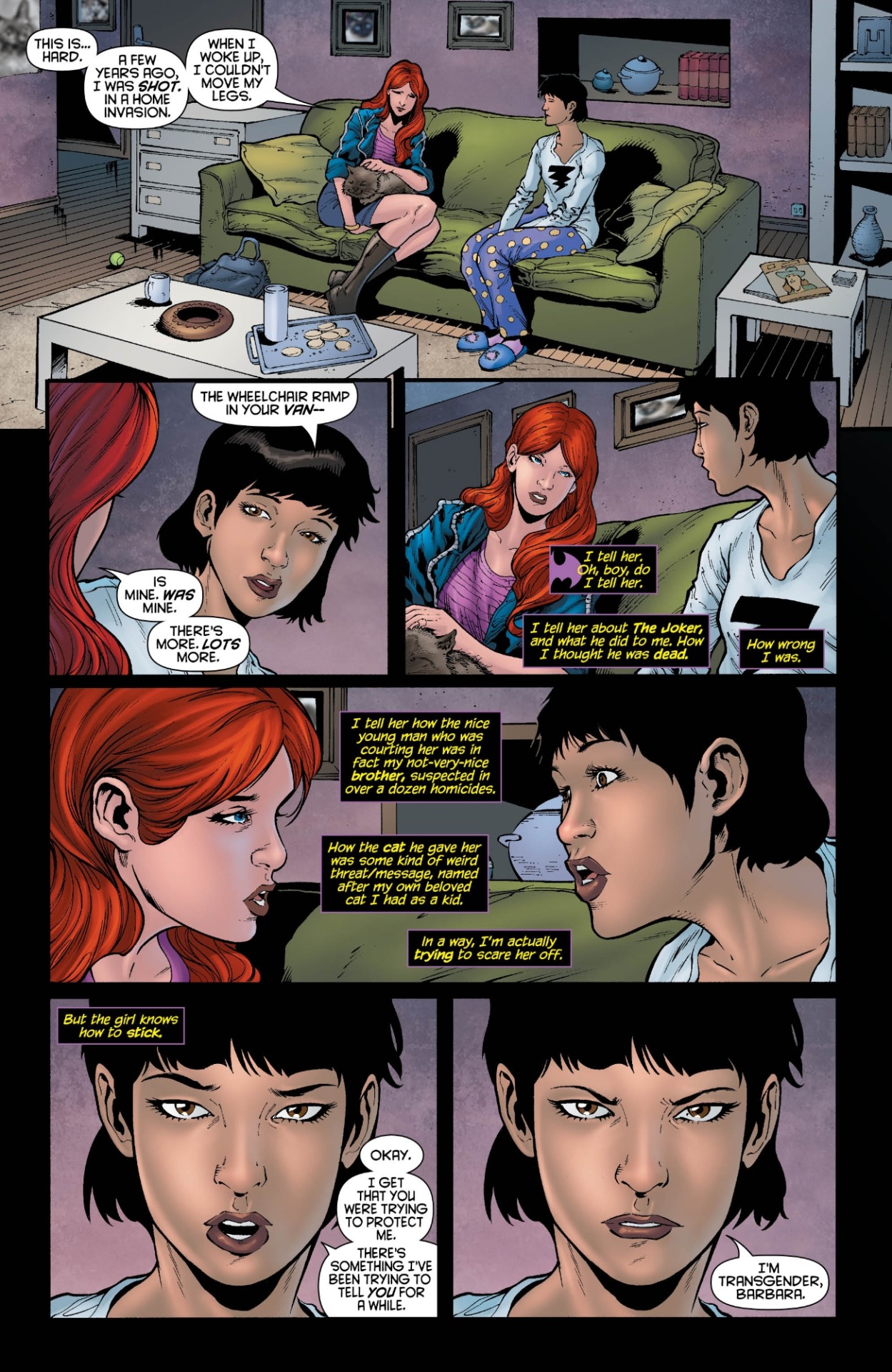 So in this months Batgirl(#19) DC comics...