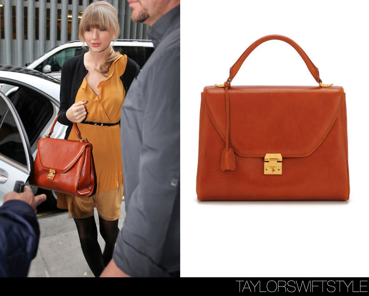 Leaving KISS 100 Radio studios | London, England | February 21, 2013Mark Cross ‘Scottie Large Flap Satchel’ - $2350.00Worn with: Christian Louboutin pumpsView the numerous times Taylor has sported this Mark Cross satchel here.