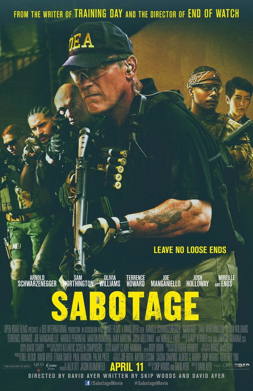                                       
Click here to ==» Watch Sabotage Online Free
Click here to ==»Watch Sabotage Online Free
Watch Sabotage Online Free, Members of an elite DEA task force find themselves being taken down one by one after they rob a drug cartel safe house. David Ayer usually directs from his own screenplays, Sabotage Movie but here he’s a hired gun for a fledgling movie studio looking to score a hit with an action-heavy spin on the classic Agatha Christie story. Sabotage Movie 2014 The premise seamlessly fits with the.
The scene takes place at Training Site Bravo of the Special Operations Team of the Drug Enforcement Administration, but you’d only know that from the sign outside — the crew inside looks more like members of a motorcycle gang than DEA agents, complete with nicknames like “Sugar” (Terrence Howard).
This tense moment focuses on “Grinder” (Joe Manganiello), who’s none too happy about some sort of news the team has just received — something that no doubt puts them in grave danger, as evidenced by Arnold’s earlier line. watch sabotage movie online free.
The plot of the film involves these “Expendables”-like operatives getting picked off one by one after they bust a cartel safe house, which results in $10 million in drug money going missing; Ayer certainly seems at home with stories of morally compromised law enforcers, having explored this theme in his scripts for “Training Day” (2001), “The Fast and the Furious” (2001), “Dark Blue” (2002) and, to some extent, “End of Watch.”
Click here to ==» Watch Sabotage Online Free
Click here to ==»Watch Sabotage Online Free