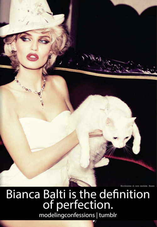 modelingconfessions:

Bianca Balti by Ellen von Unwerth in ‘Vogue Beauty’ for Vogue Italia, February 2013.

