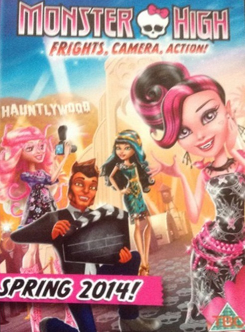 Frights, Camera, Action! Monster High DVD Cover! Thanks anthxny for sharing! We can see Viperine, Draculaura, Cleo and Clawd! I really like viperine;)
