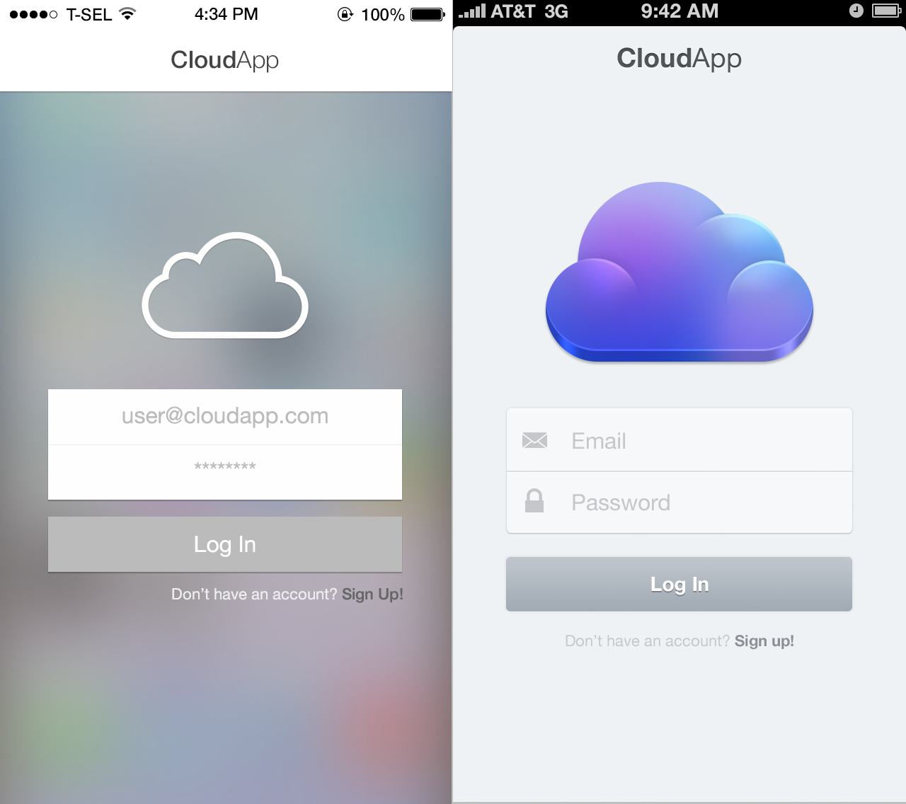 CloudApp iOS 7 Redesign
http://dribbble.com/shots/1122534-Maybe?list=searches&amp;tag=ios_7