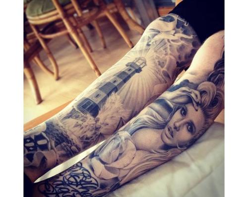 tattoo #portrait tattoo #ink #body modification #tattoo #sleeve ...