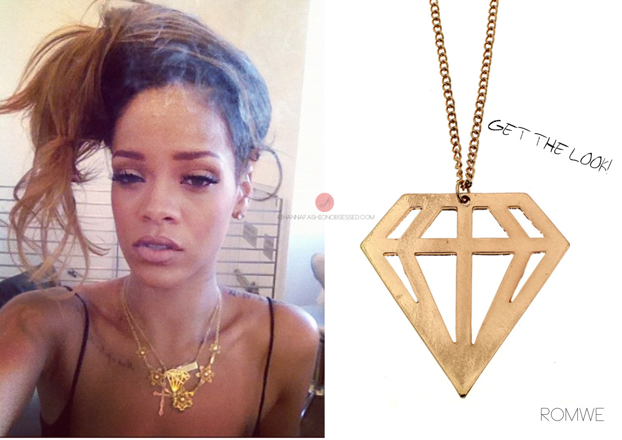 Q: Sara: Do you know where is from the Diamond shape gold necklace she is wearing in some of her latest Instagram pictures?? Ive been looking for one for ages! thank you!!
A: The necklace she was wearing was specially custom made for her in memory of her Grandma.
You can get a similar version from Romwe.com for $12.99 (international shipping available)