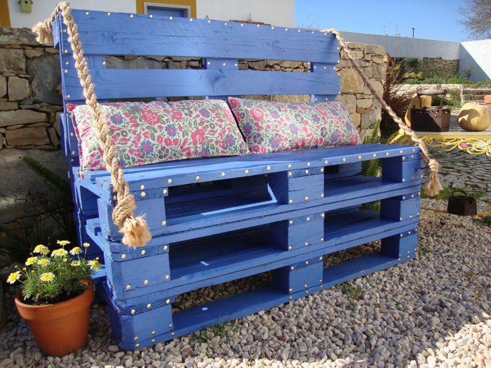 Bench Made From Wooden Pallets