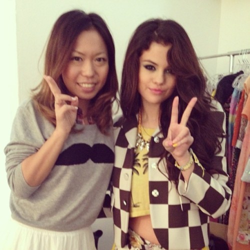 esnail_los_angeles:  Thank you so much Selena ;)) #selenagomes #nail #esnail #melrose#japanese #la 