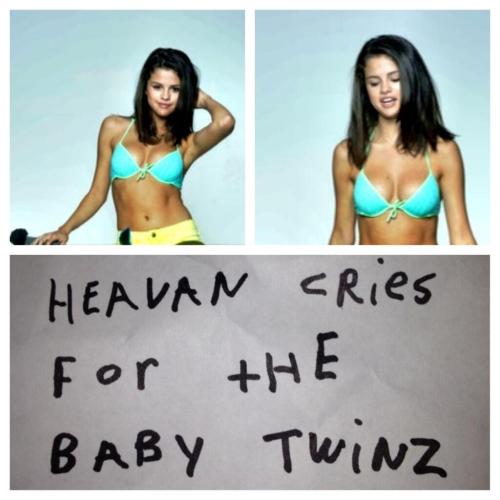 @TheAtlTwins:Heavan cries for the baby twins! @selenagomez #HarmonyKorine