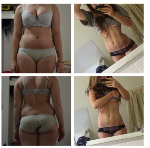 live-fit-strong-happy:

bananasandkale:

8 months difference - I honestly never thought it was possible!
Follow&amp;&amp;message me for fitness and health advice! :) x

Ugh. Gimme.
