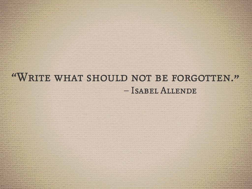 #671
what should not be forgotten