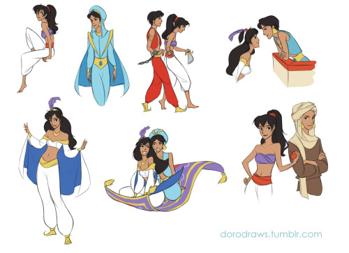 Genderbend Aladdin
No one can understand my internal turmoil over whether male!Jasmine should have the earrings or not.