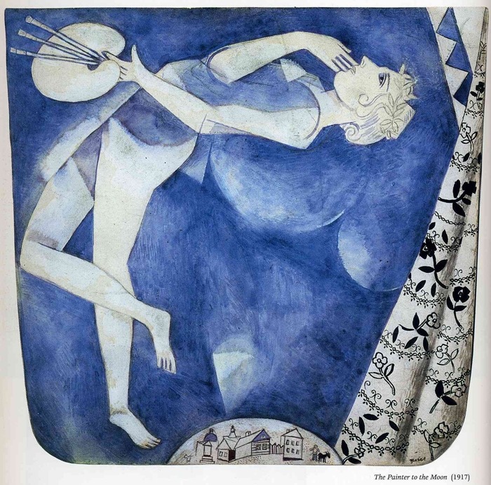 classicalmusicaday:

(Feb.19.2013) Marc Chagall, aka “Magician of Color.” (Click through the pictures to see the titles!)
Marc Chagall - he was a Russian-Jewish artist and a pioneer of modernism. He worked mainly in Paris, Berlin, and St. Petersburg. Chagall knew how to play with basic shapes, harsh brush strokes and strident colors to create surreal and dreamy emotions. He is so charming in a way that even little details of the paintings are telling us a story. In Chagall’s world, animals and objects can talk, are humane, and have strong identity or spirit like us. Mostly they are beautiful. But sometimes - I get this vague feeling that I might get trapped into this dream of his, which frightens me a little. 
Hope you enjoy the fanciful works of Chagall. ☁☾
Follow me if you would like to get daily recommendations of classical music and paintings! And check out the Music of the Day~ 
