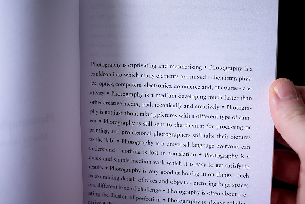 Henner, Mishka. Photography Is.
PoD, 2012, 200 pages.