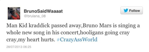 brunosleopardprintshirt:  Bruno is singing a whole new song?
