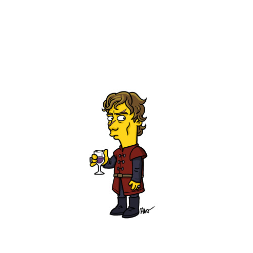 Tyrion Lannister from &#8220;Game of Thrones&#8221; / Simpsonized by ADN