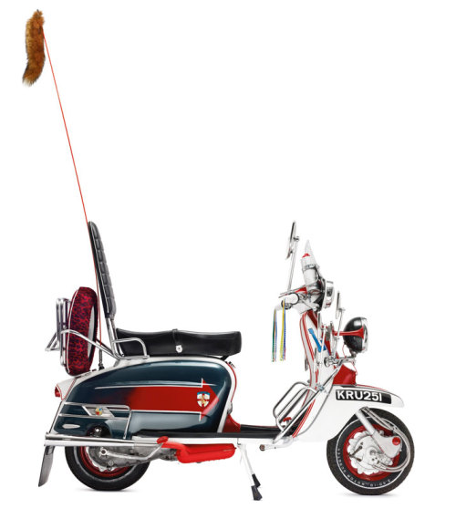 AN EXACT REPLICA OF JIMMY'S LAMBRETTA FROM THE FILM ''QUADROPHENIA''
Signed by Pete Townsend &
Roger Daltrey