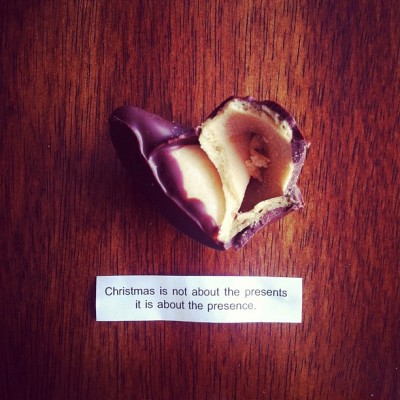 chocolate fortune cookie.