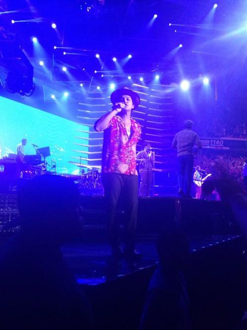 bruno-news:  Bruno performing on stage in Sacramento (x)