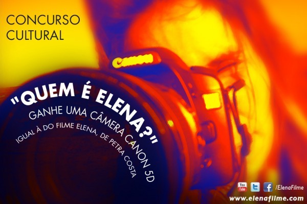 A produção de ELENA vai premiar o(a) autor(a) da foto mais criativa do concurso “Quem é Elena?” com uma câmera digital Canon 5D Mark II. O concurso é válido até às 23h59 do dia 30 de junho de 2013. Veja o regulamento.
