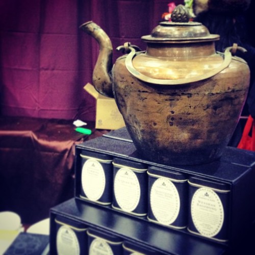 Awesome copper #teapot at the #harney&amp;sons table - #coffee and #tea #festival #nyc