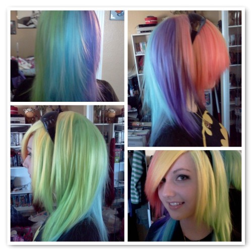 kdawncosplay my rainbow dash wig is complete