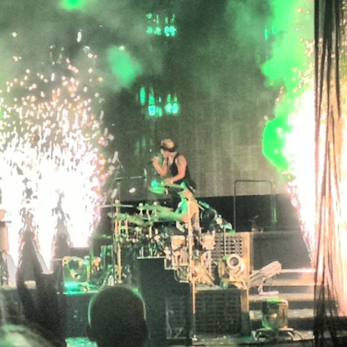 Bruno performing in a tank top in Toronto (x)