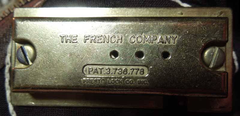 Antique French　トラベラーズ・バック　The French Company  Presto lock company inc