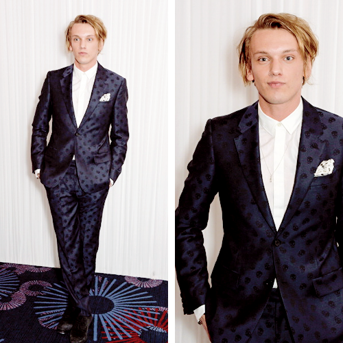 Jamie Campbell Bower arrives at the Jameson Empire Awards 2014 at The Grosvenor House Hotel on March 30, 2014