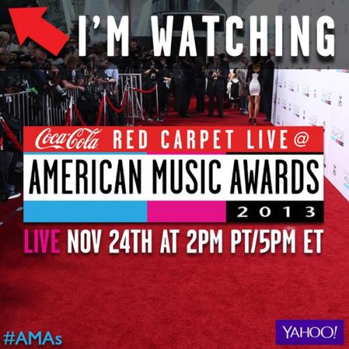 
Watch the 2013 AMAs Red Carpet Livestream here 
