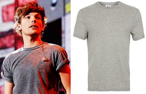 This t shirt was requested by ems - Not sure if it&#8217;s exact because of the lighting in Louis&#8217; picture.
Topman - £7