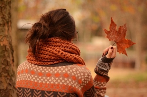 Outono, vermelho, frio, cachecol, blusa de frio, casaco