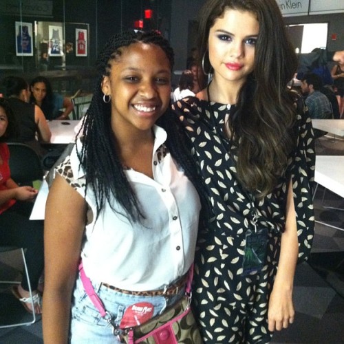 Selena Gomez at the Bruno Mars concert yesterday