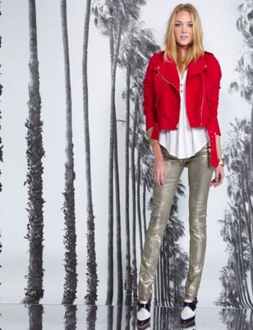 love this red biker jacket from juicy couture