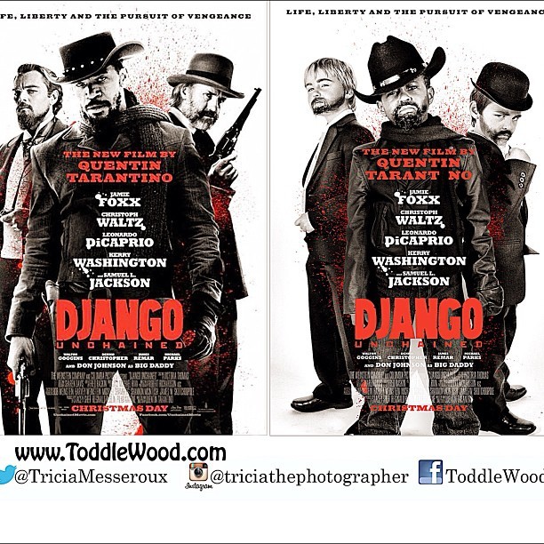 Quentin Tarantino just won for Django! Go Toddlewood. @triciathephotographer @triciamesseroux #toddlewood #hollywood #django
