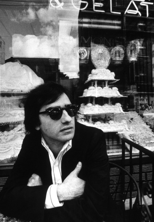 Martin Scorsese, Ferrara Cafe, NYC 1974. 