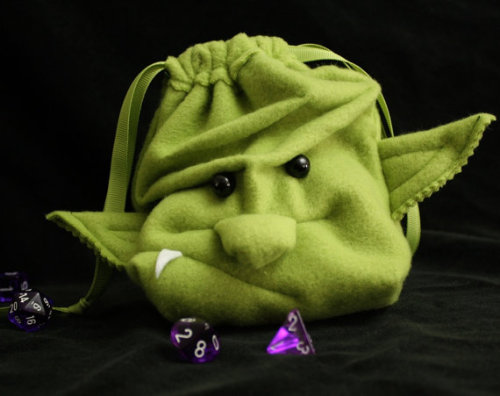 GrimLok the ORC dice bag by MyFunkyCamelot
