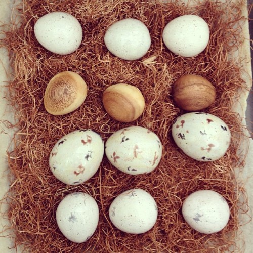 #eggs #garden #marble #wood #gardenstore #decor