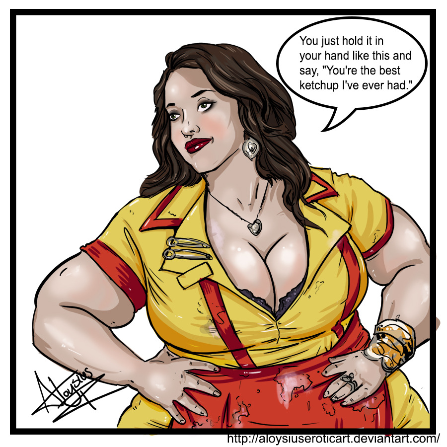 aloysiuseroticart:

buting onMax Black ( Kat Dennings ) BBW by myself a few days ago and uploaded to Deviantart.
Comicbook of this is coming soon!
