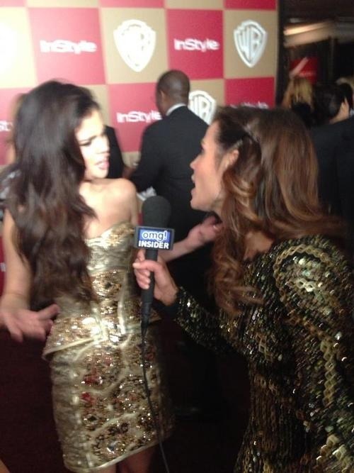 Selena interviewed by OMGinsider at the Warner Bros/InStyle/Golden Globes After Party
