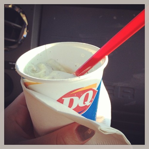 A great way to end my first #MothersDay, hanging out with my hubby and a free DQ Blizzard!  (at Dairy Queen)