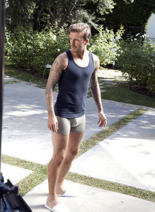 David Beckham - H&amp;M  (en boxer, imagenes, el video y gif