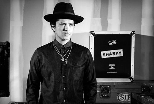 Bruno Mars poses for iHeartRadio on December 11th, 2012 in NYC