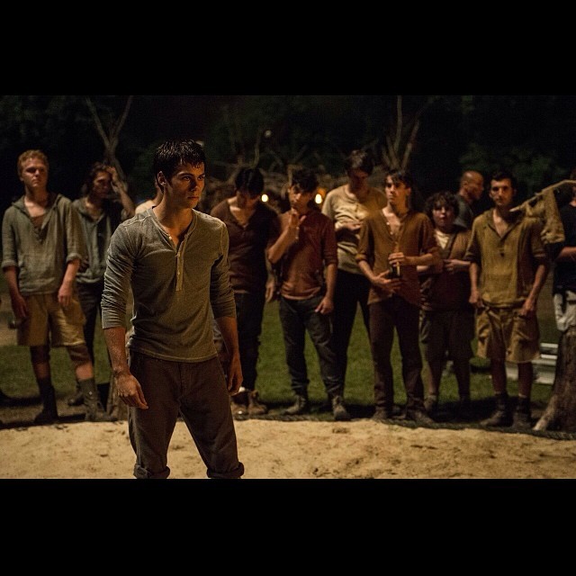 **le dies** Check out this exclusive photo from the trailer and be sure to catch the global premiere of the full Maze Runner trailer during an all new Teen Wolf on Monday at 10pm