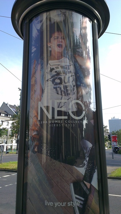 Adidas NEO posters in the streets of Düsseldorf (Germany).