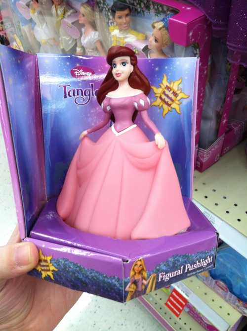 Oh wow Rapunzel decided to go with the Ariel look I see.