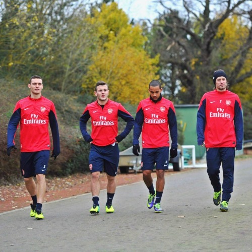 rosickys:</p><br />
<p>Arsenal training at London Colney on Dec 3, 2013