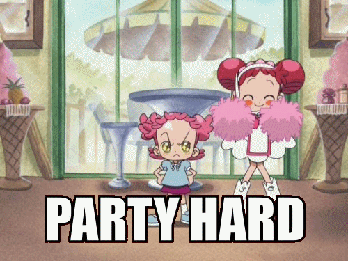Faisons la fête ! Party hard.
