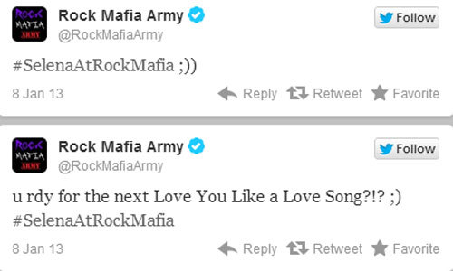 
Selena was in Rock Mafia&#8217;s studio recording new songs!
