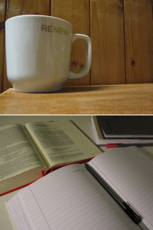 coffee + bible + journal